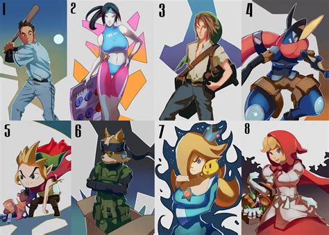 Super Smash Bros 4 Characters by SplashBrush on DeviantArt