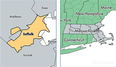 Suffolk County Map Mass