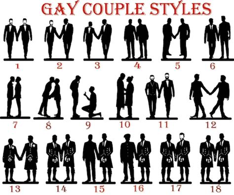 Fully Custom Gay Wedding Cake Topper 2 Grooms Silhouette Etsy