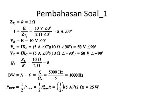 Contoh Soal Resonansi