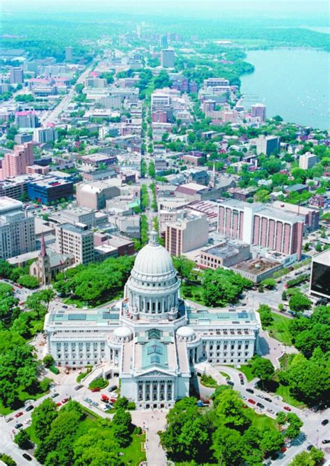 Aerial views of Madison