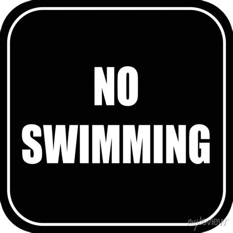 No Swimming Allowed Do Not Swim Banned Prohibited Deep Water Posters For The Wall • Posters