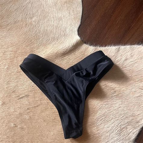High Waisted Thong Bikini Bottoms Depop