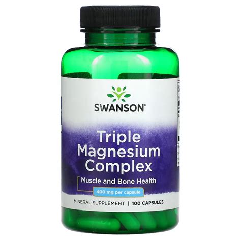 Swanson Triple Magnesium Complex Mg Capsules Mg