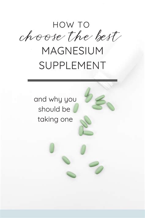 Magnesium benefits how to choose the best magnesium supplement for your ...