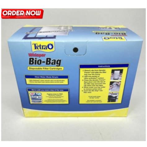 Tetra Whisper Bio Bag Disposable Filter Cartridges Unassembled Large 12