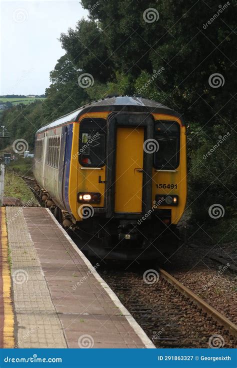 Northern Dmu Train Arriving, Ulverston Station Editorial Photography ...