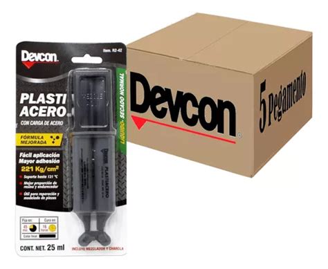 Pegamento Plastiacero Epóxico R2 42 25ml Devcon 5 Piezas Envío gratis