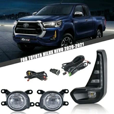 Jual FOGLAMP LAMPU KABUT FRAME COVER DRL TOYOTA HILUX REVO ROCCO FOG