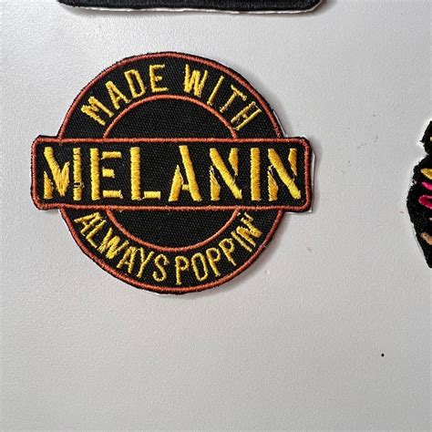 Melanin Embroidery Iron On Patch African American Black History Etsy