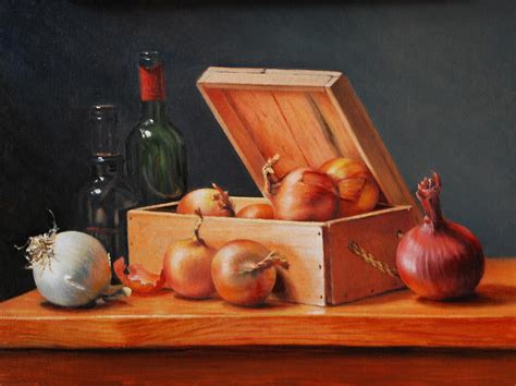 Onion Box Painting By Dan Petrov