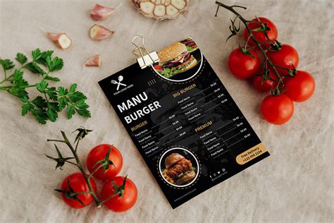 Burger Menu Design on Behance