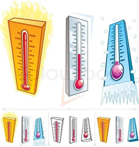 Thermometer Stock Vector Colourbox