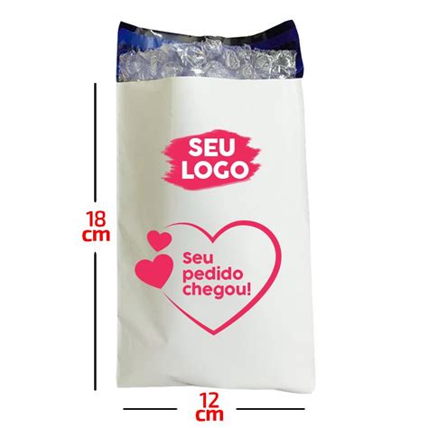 Envelope Plástico De Segurança Personalizado Bolha 12x18 Resolv