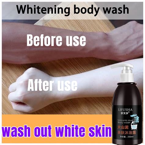 Volcanic Mud Body Wash Shower Gel Deep Sea Mud Whitening Body Long Term