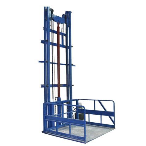 Tuhe 2t Warehouse Hydraulic Platform Lift Goods Lift Price Rail Lift