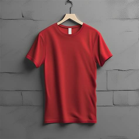 Premium AI Image | Mockup design of red tshirt blank