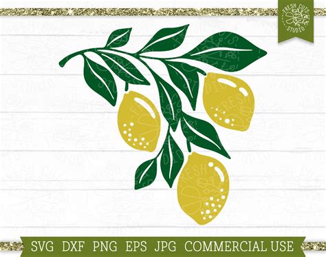 Lemons SVG Cut File For Cricut Silhouette File Layered SVG File