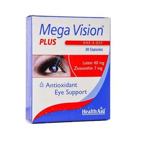 Health Aid Eye Vit Plus کپسول مگاویژن پلاس هلث اید 30 عددی داروخانه