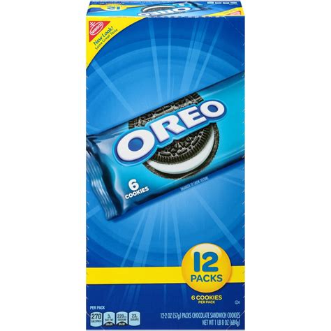 Nabisco Oreo Chocolate Sandwich Cookies 2 Oz 12 Count