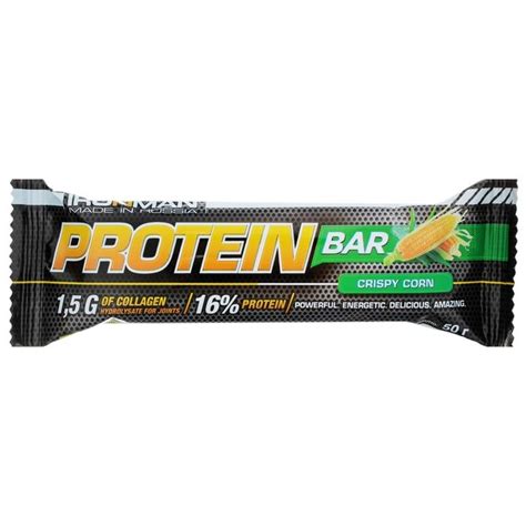 Купить Ironman Батончик Protein Bar с коллагеном (50гр) оптом в Москве ...