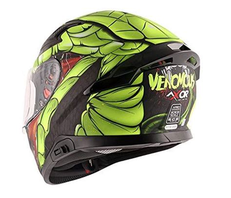 Black And Lime Green Motorcycle Helmet - ABIEWQ