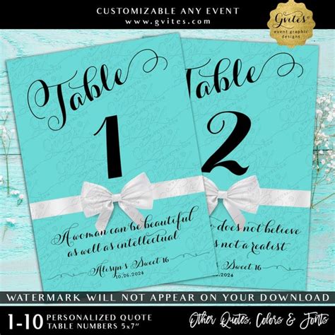 table number quotes etsy