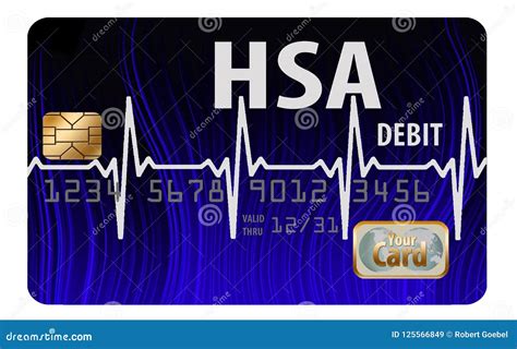 It Is A Healthcare Savings Account Debit Card Stock Illustration