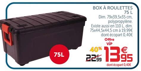 Promo Box Roulettes Chez Gifi