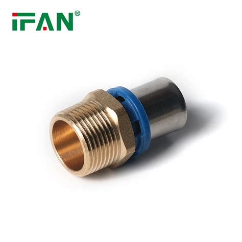 Ifan Manufacturer Pex Al Pex Fittings Red Color 16 32mm Brass Press