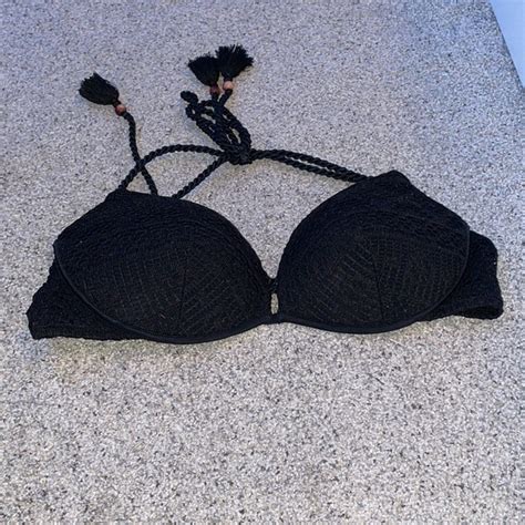 Victorias Secret Swim Black Pushup Bikini Top Poshmark