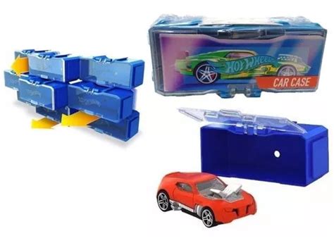 Hot Wheels Porta Autitos Individual Hwcc Color Azul MercadoLibre
