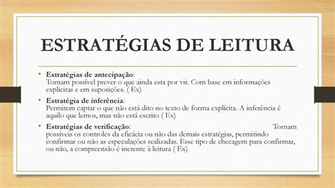 EstratÉgias De Leitura Ppt Carregar