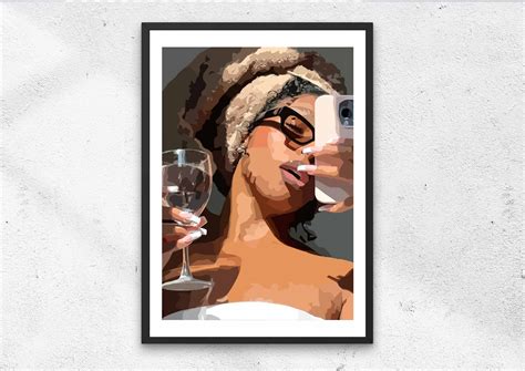 Black Woman Art Wall Art Black Art Print African Art Etsy Uk