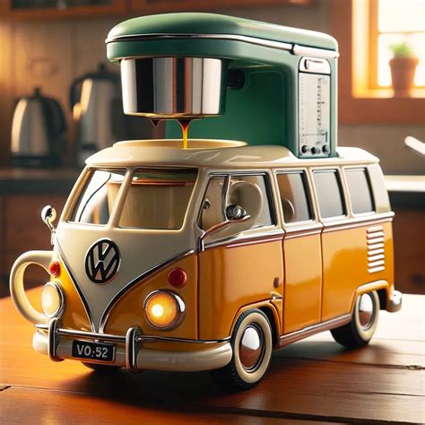 Volkswagen Bus Coffee Makers Brew Your Java With Retro Flair