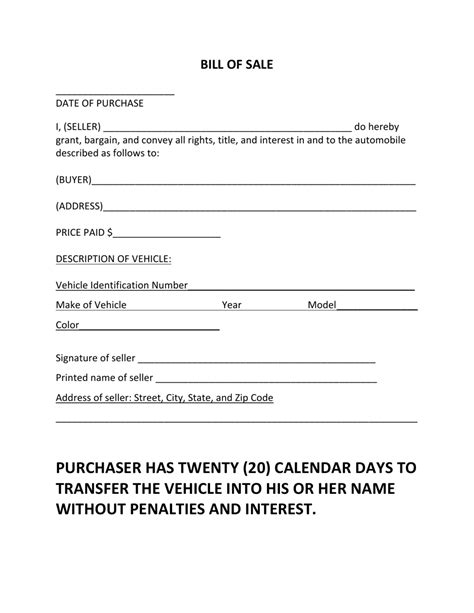 Coffee County Alabama Vehicle Bill Of Sale Form Fill Out Sign