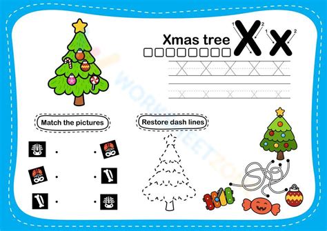 Alphabet Tracing - Letter X Worksheet 