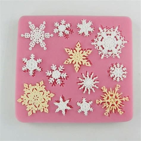 Snowflake Christmas Resin Mold Fondant Mold Polymer Clay Mold Etsy