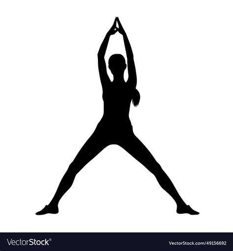 Woman practicing yoga black icon on white Vector Image