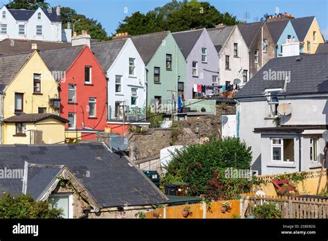 The colorful houses of Village of Cobh, Ireland Stock Photo - Alamy