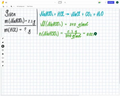 Solved What Mass Of Hydrochloric Acid In Grams Can Be Neutralized By 2 3 G Of Sodium