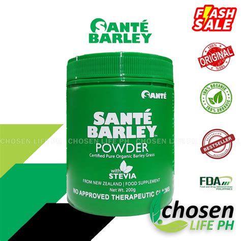 Sante Barley Canister New 200g Certified Pure Oraganic Barley Grass