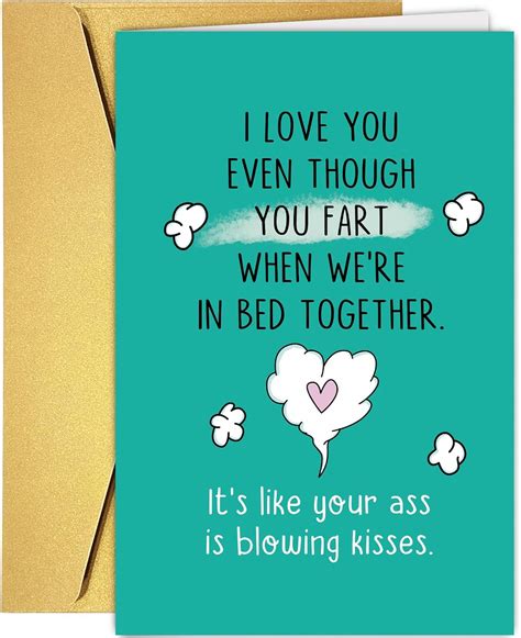 Supoeguk Funny Valentines Day Card For Him Her Witty Fart