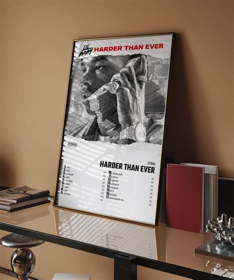 Lil Baby Harder Than Ever Album Cover Poster for Home Wall - Etsy