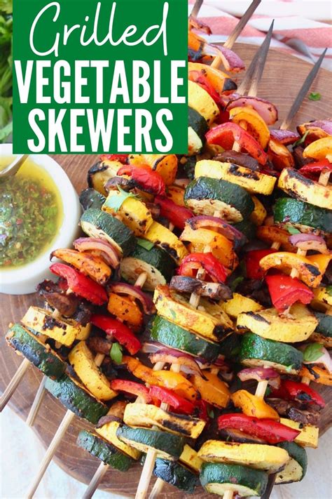 Easy Grilled Vegetable Skewers Recipe