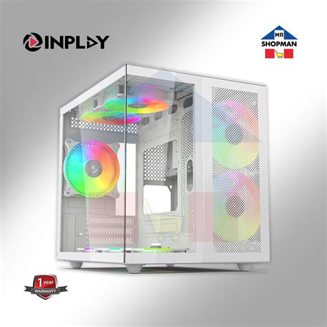 Inplay Seaview Pavilion Dual Chamber Mesh Tempered Glass Fans Matx