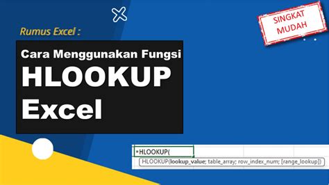 Rumus Hlookup Excel Kursus Excel Online And Offline