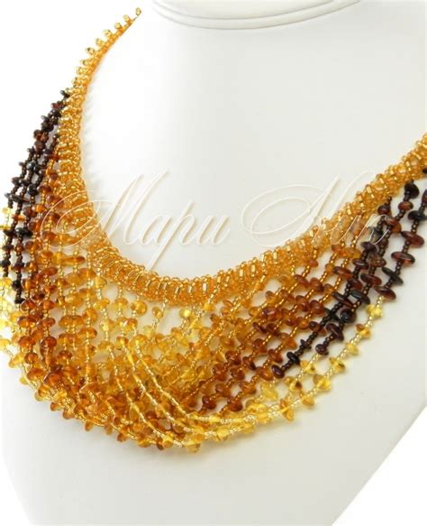 Колье из янтаря 'Радуга' - уникальное подарочное украшение