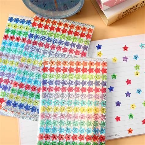 Snapklik Pcs Small Star Stickers Designs Happy Smile Face