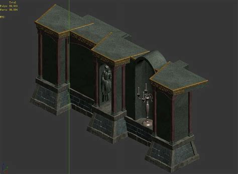 Artstation Underground Palace Palace Wall 02 Game Assets